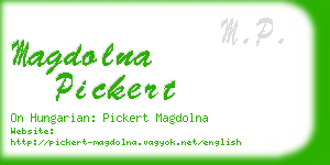 magdolna pickert business card